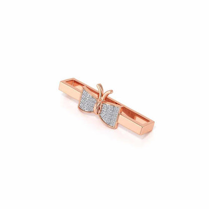 Pretty Bow Silver Watch Band - Rose Gold - Image 3