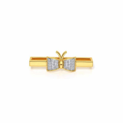 Pretty Bow Silver Watch Band - Yellow Gold - Image 2