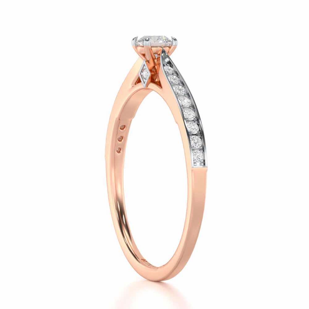 Prime Essence Women Solitaire Ring - Rose Gold - Image 3