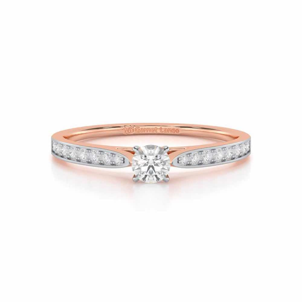 Prime Essence Women Solitaire Ring - Rose Gold - Image 4