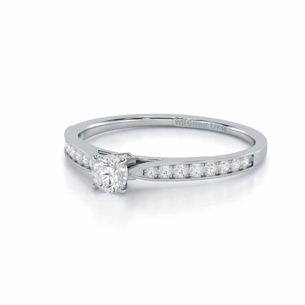 Prime Essence Women Solitaire Ring - White Gold - Image 2