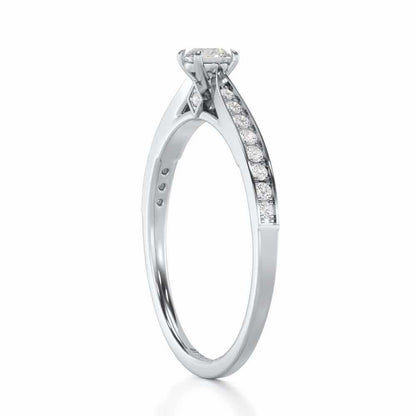 Prime Essence Women Solitaire Ring - White Gold - Image 3