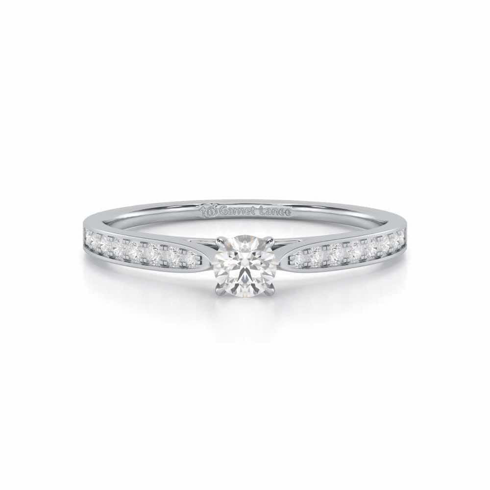 Prime Essence Women Solitaire Ring - White Gold - Image 4