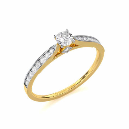 Prime Essence Women Solitaire Ring - Yellow Gold - Image 1