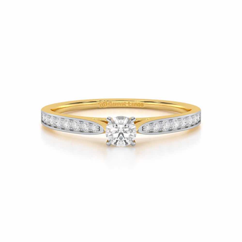 Prime Essence Women Solitaire Ring - Yellow Gold - Image 4