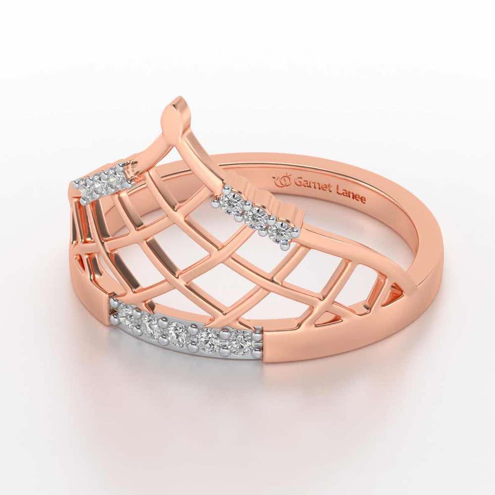 Princess Crown Silver Ring - Rose Gold - Image 2