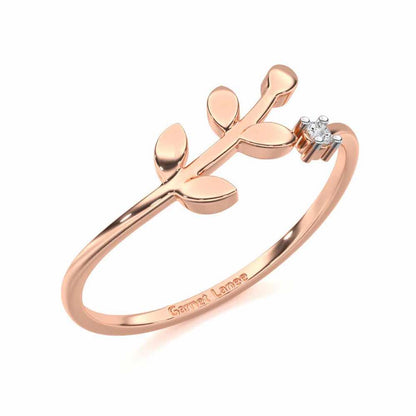 Princess Perfection Silver Ring - Rose Gold - Image 1