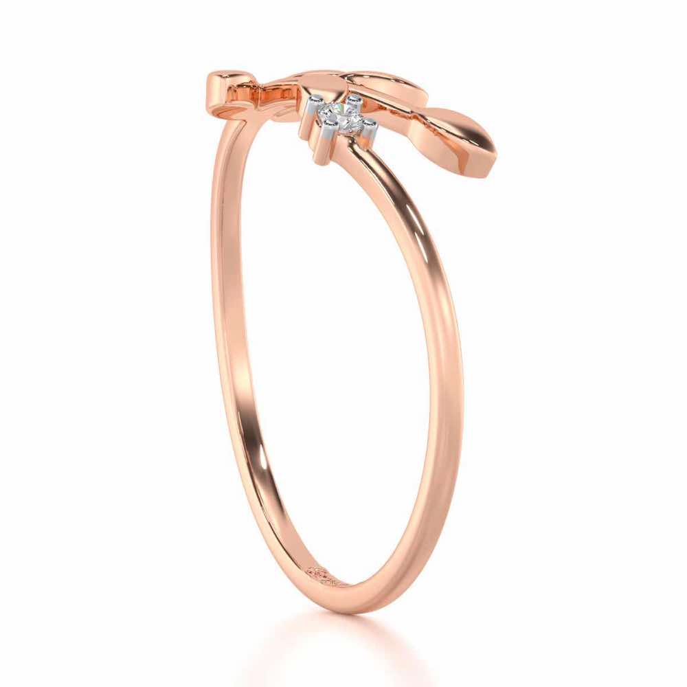 Princess Perfection Silver Ring - Rose Gold - Image 3