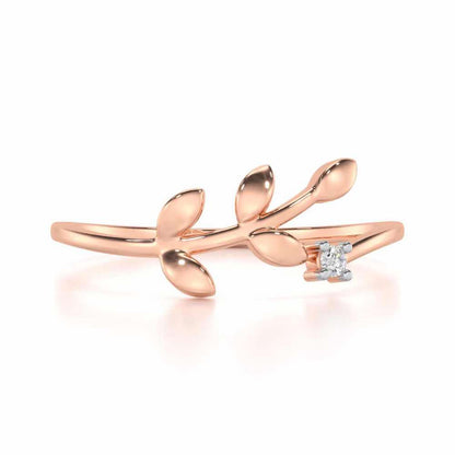 Princess Perfection Silver Ring - Rose Gold - Image 4