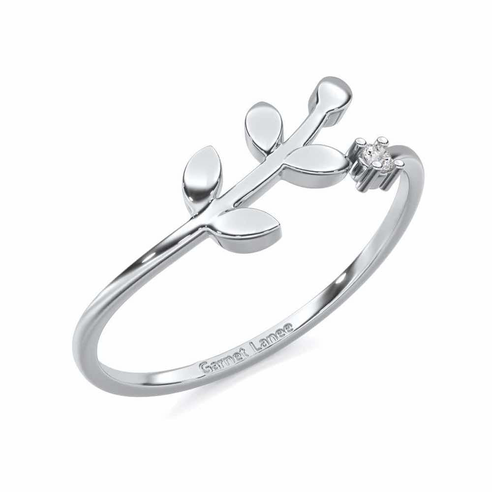 Princess Perfection Silver Ring - White Gold - Image 1