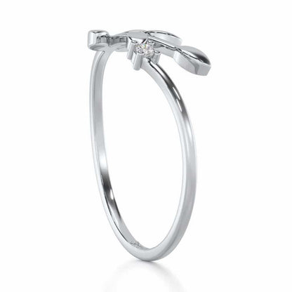 Princess Perfection Silver Ring - White Gold - Image 3