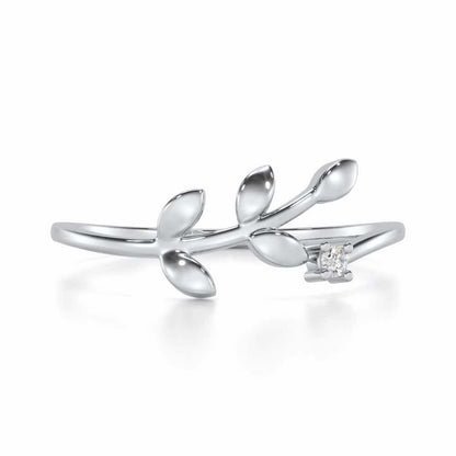 Princess Perfection Silver Ring - White Gold - Image 4