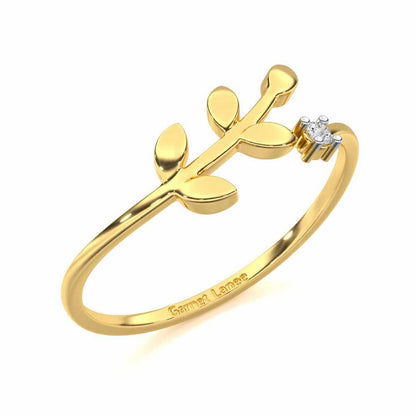Princess Perfection Silver Ring - Yellow Gold - Image 1