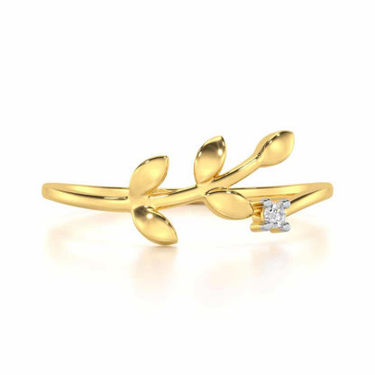 Princess Perfection Silver Ring - Yellow Gold - Image 4