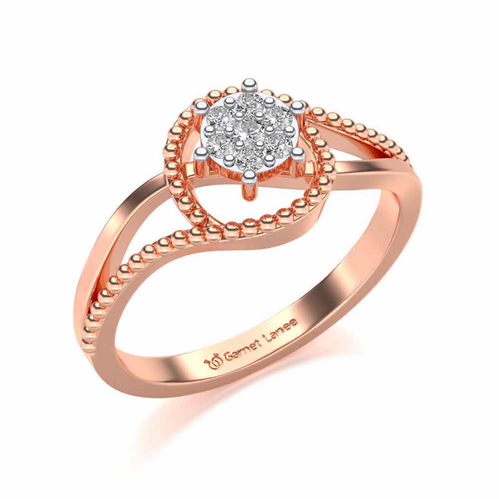 Prisma Silver Ring - Rose Gold - Image 1