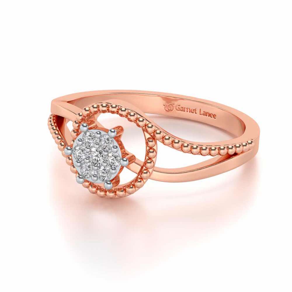 Prisma Silver Ring - Rose Gold - Image 2