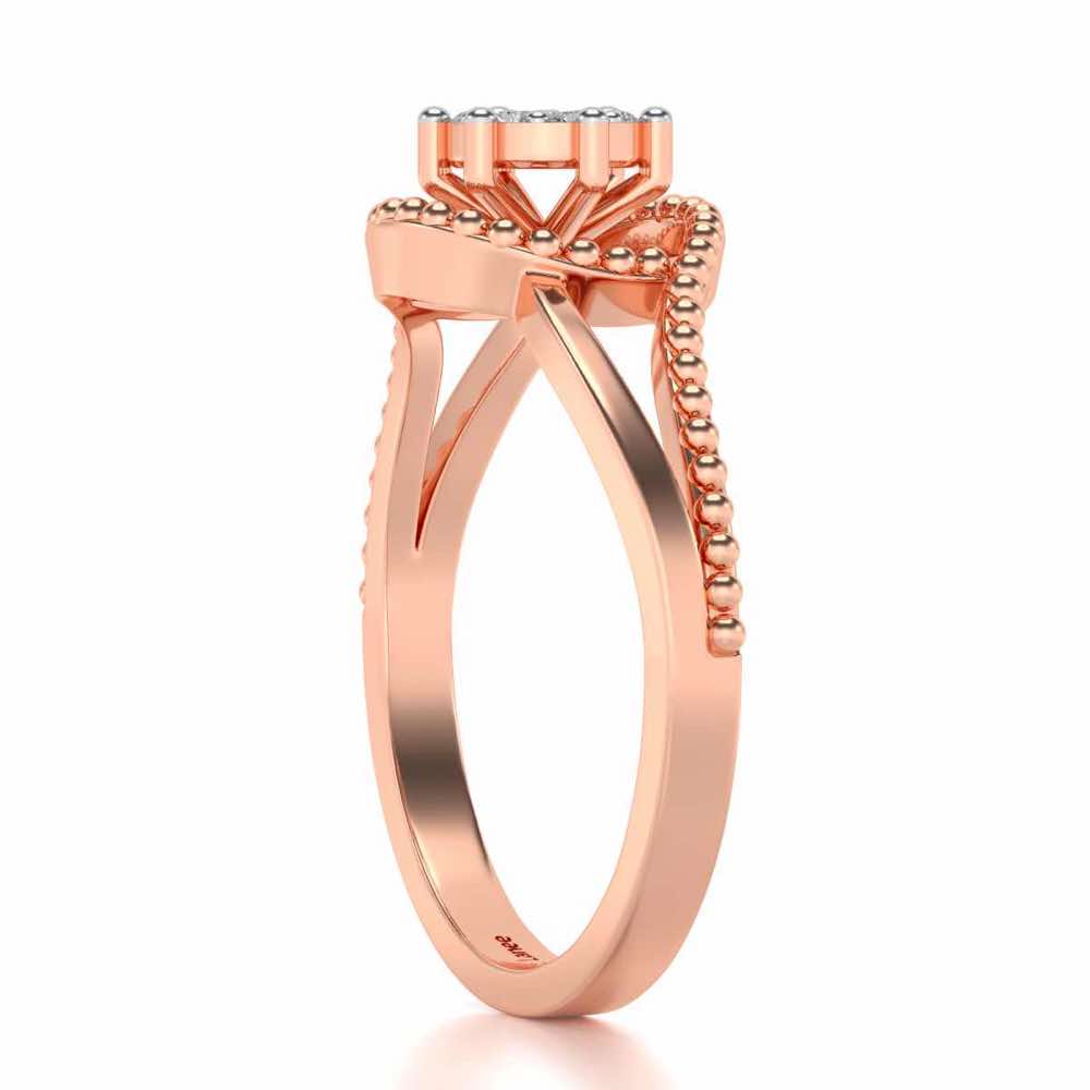 Prisma Silver Ring - Rose Gold - Image 3