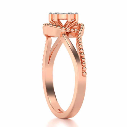 Prisma Silver Ring - Rose Gold - Image 3