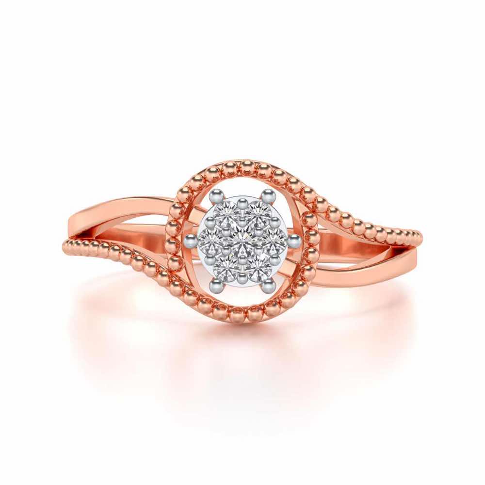 Prisma Silver Ring - Rose Gold - Image 4