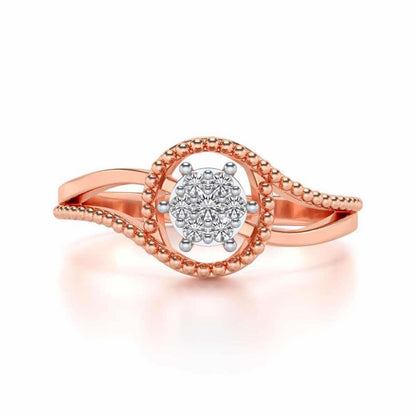 Prisma Silver Ring - Rose Gold - Image 4