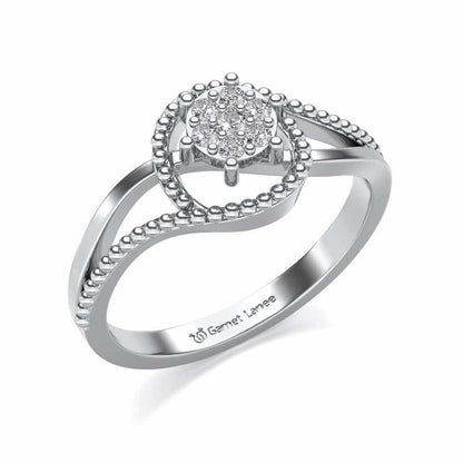 Prisma Silver Ring - White Gold - Image 1