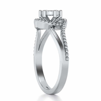 Prisma Silver Ring - White Gold - Image 3