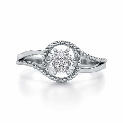 Prisma Silver Ring - White Gold - Image 4