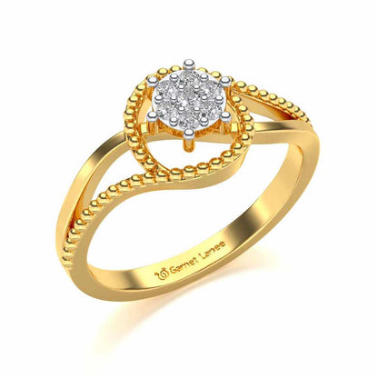 Prisma Silver Ring - Yellow Gold - Image 1