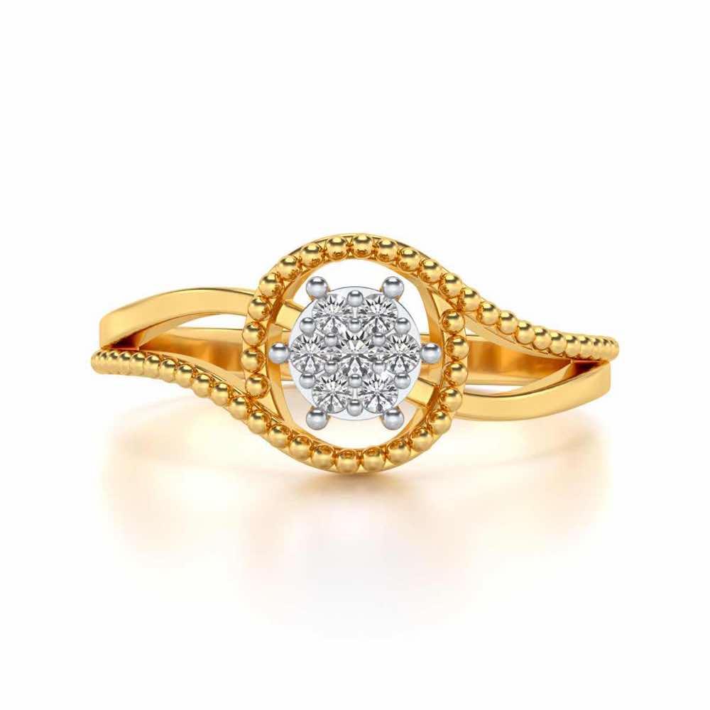 Prisma Silver Ring - Yellow Gold - Image 4