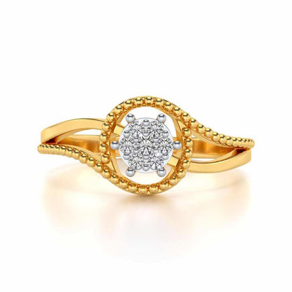Prisma Silver Ring - Yellow Gold - Image 4