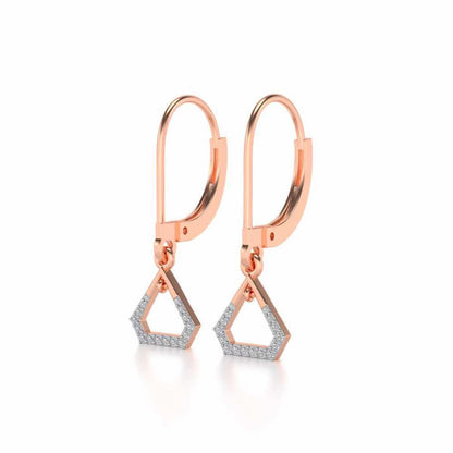Prismatic Earrings Drops - Rose Gold - Image 3