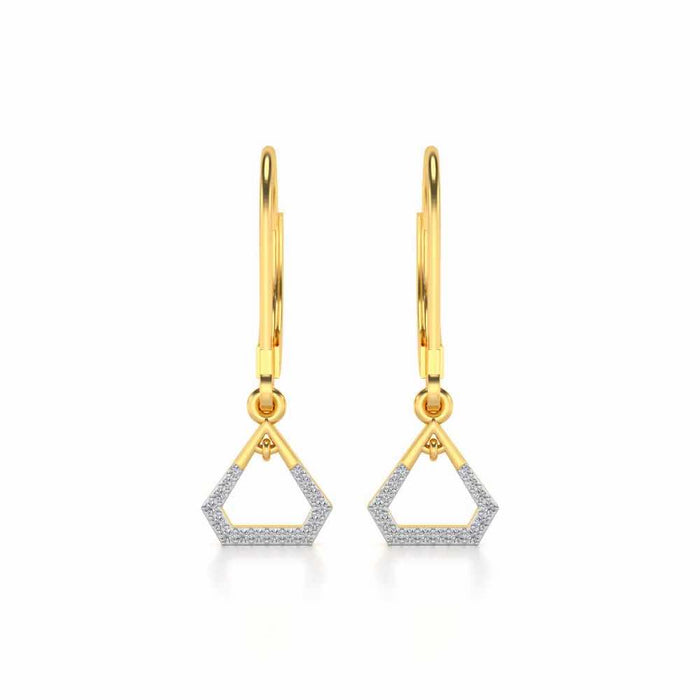 Prismatic Earrings Drops - Yellow Gold - Image 1