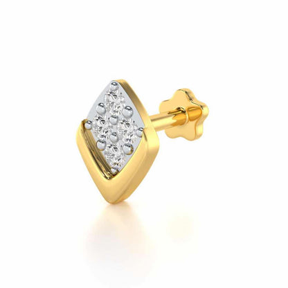 Pristine Silver Nosepin - Yellow Gold - Image 2