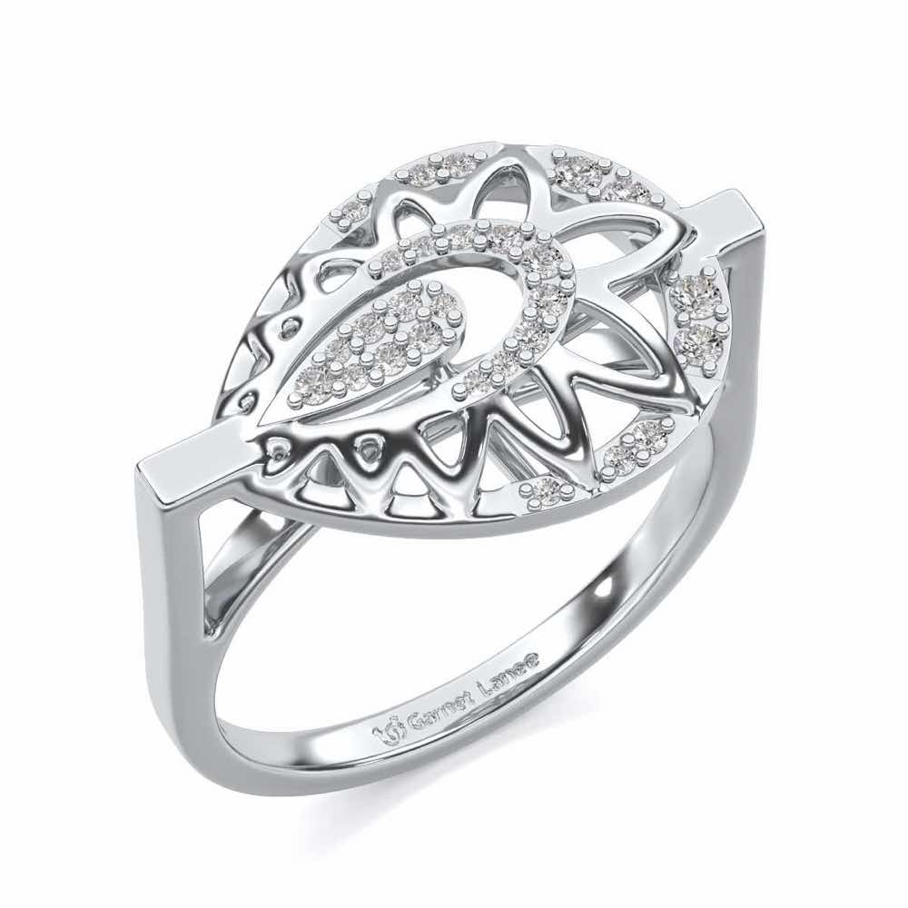 Pristine Snow Silver Ring - White Gold - Image 1
