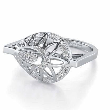 Pristine Snow Silver Ring - White Gold - Image 2