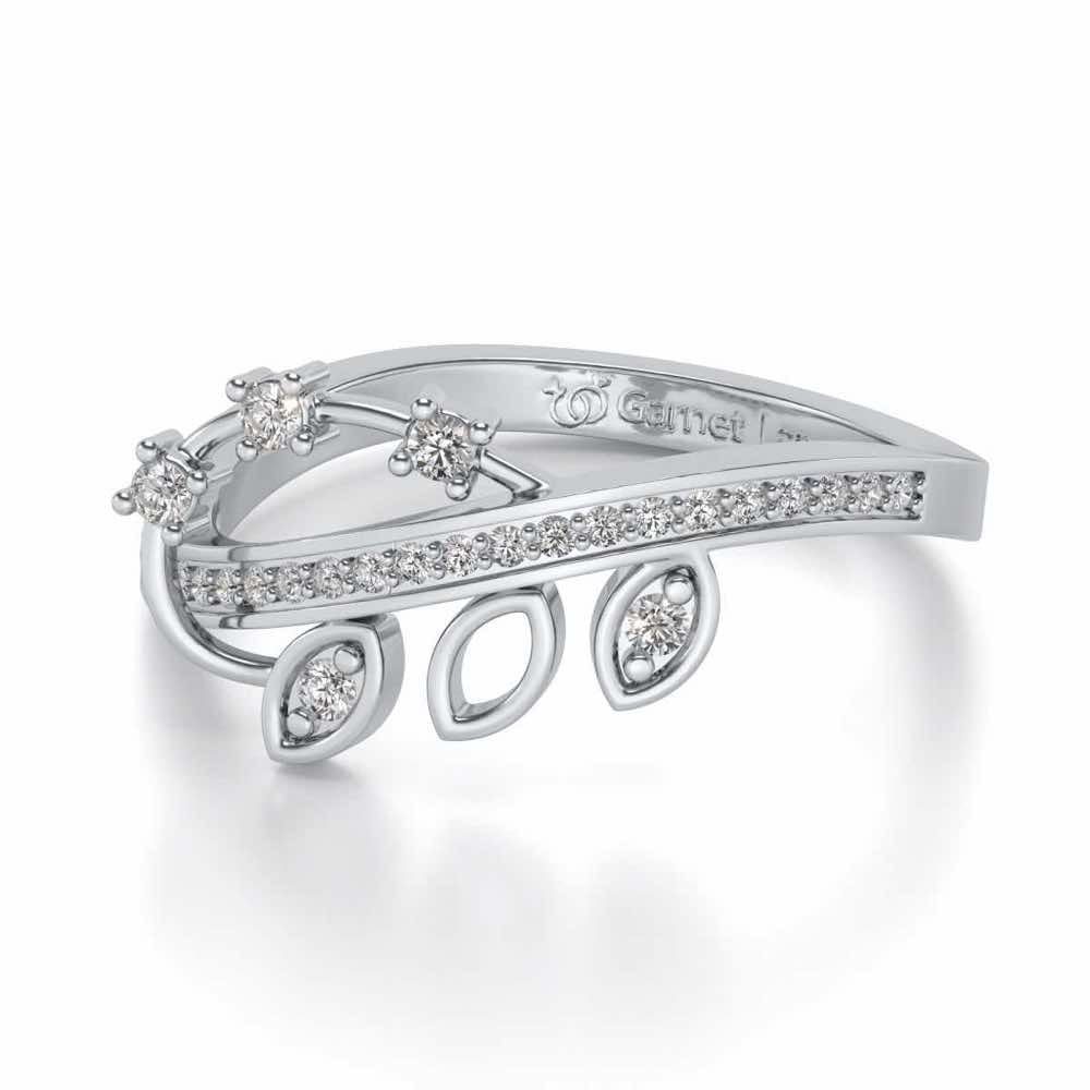 Protection Silver Ring - White Gold - Image 2