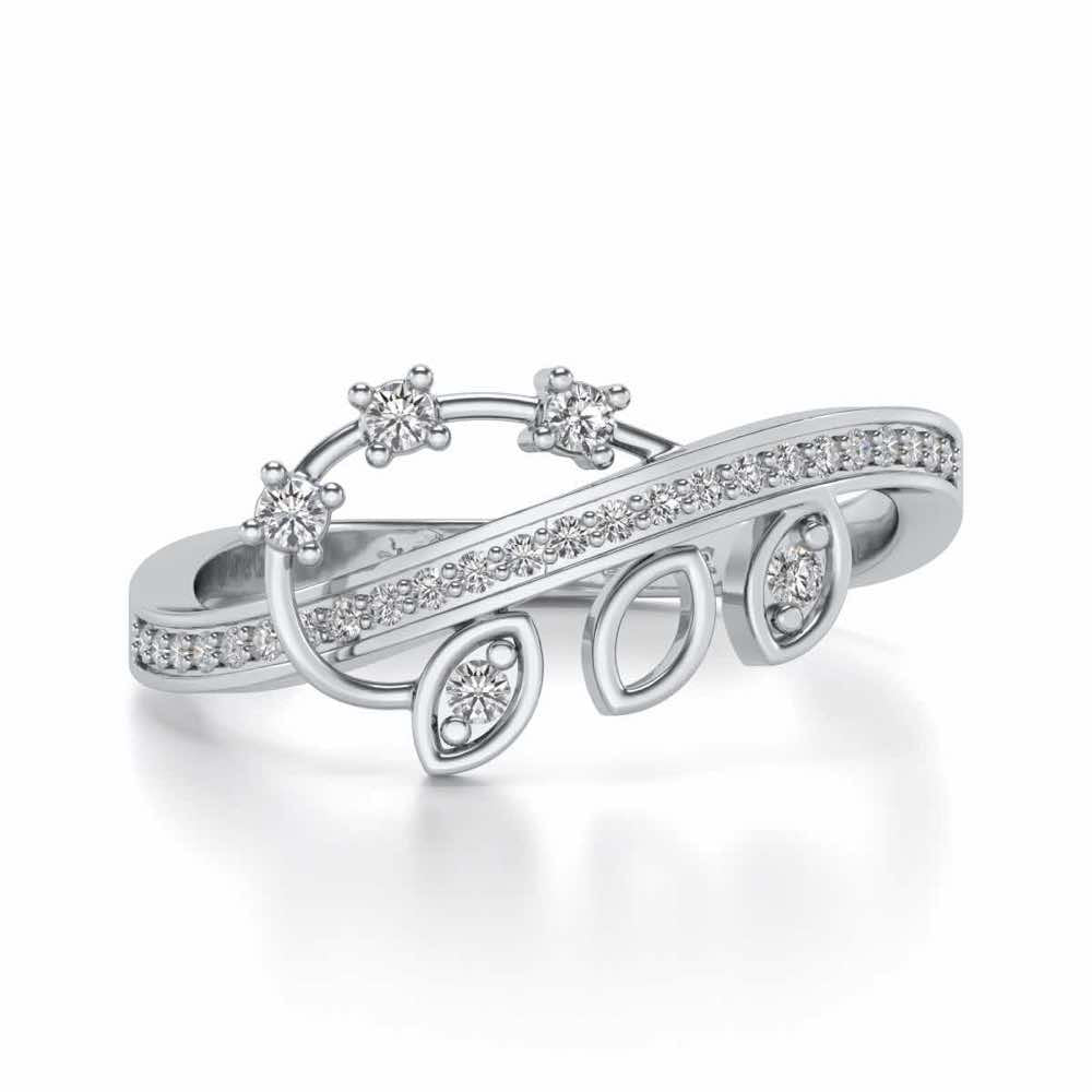 Protection Silver Ring - White Gold - Image 4
