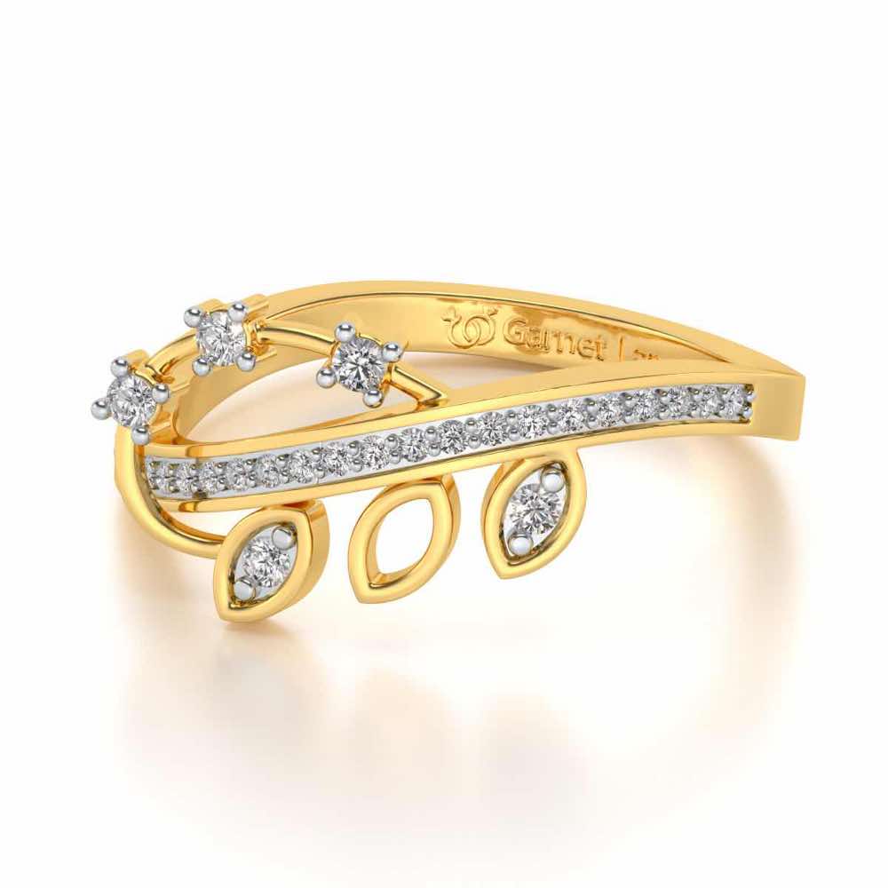 Protection Silver Ring - Yellow Gold - Image 2