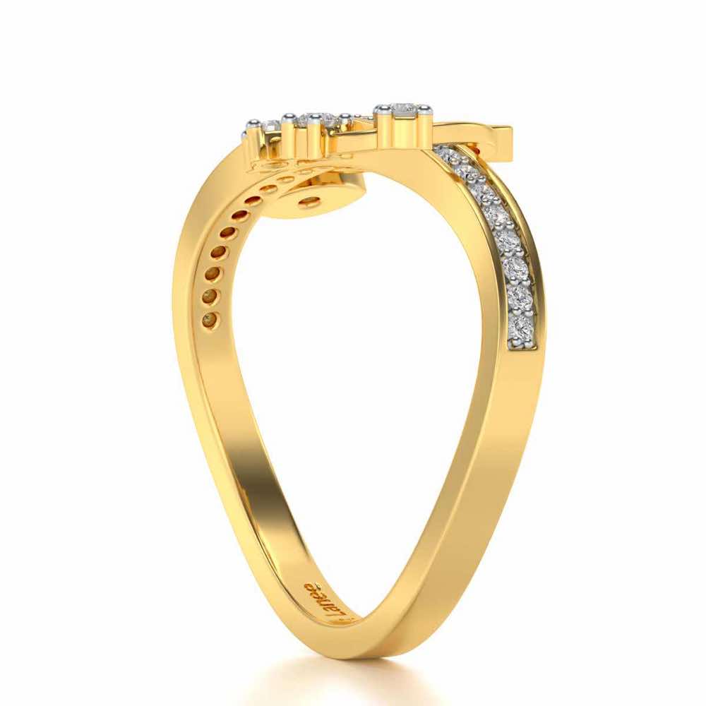 Protection Silver Ring - Yellow Gold - Image 3