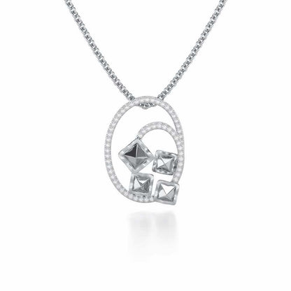 Pure Celestia Silver Pendant - White Gold - Image 1