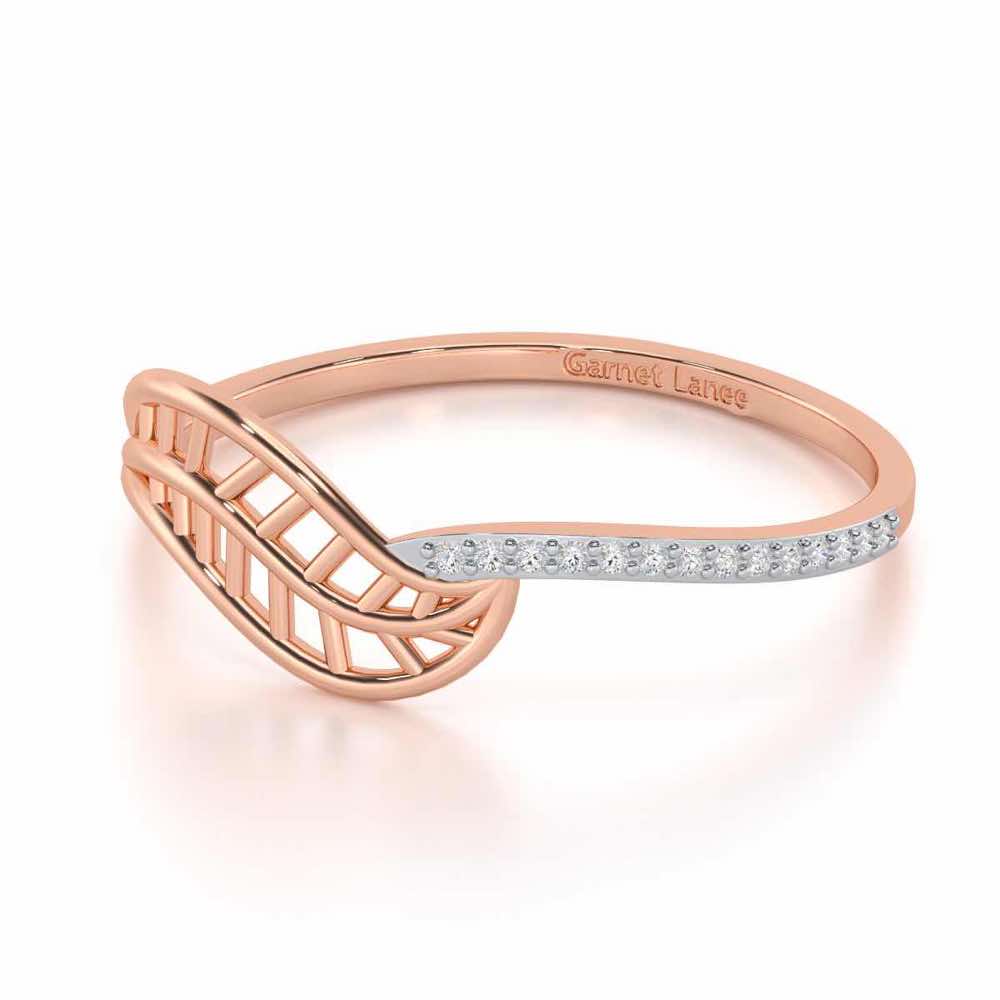 Pure Pleasure Silver Ring - Rose Gold - Image 2