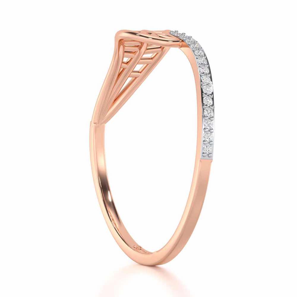 Pure Pleasure Silver Ring - Rose Gold - Image 3