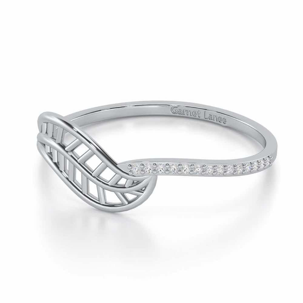 Pure Pleasure Silver Ring - White Gold - Image 2