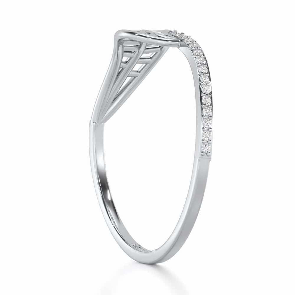 Pure Pleasure Silver Ring - White Gold - Image 3