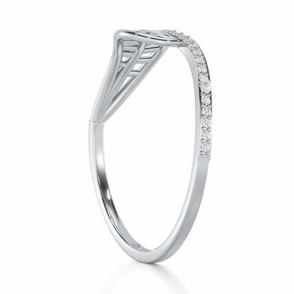 Pure Pleasure Silver Ring - White Gold - Image 3