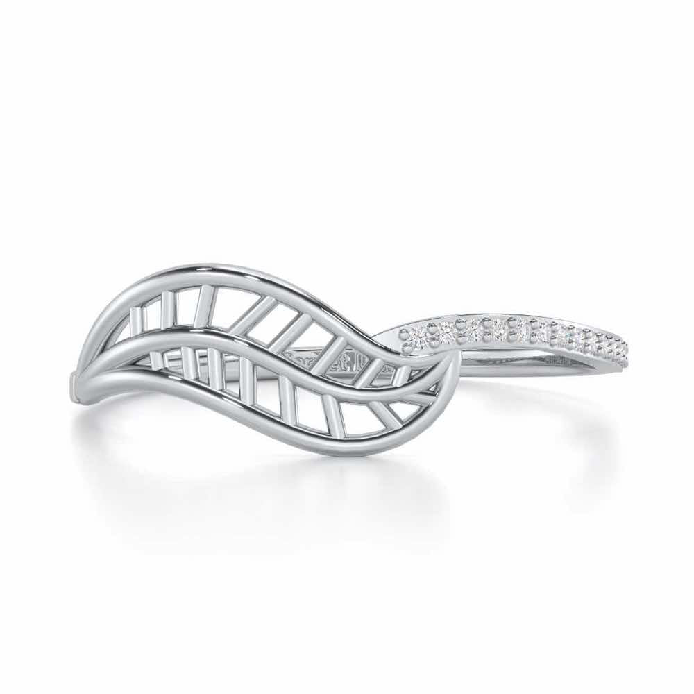Pure Pleasure Silver Ring - White Gold - Image 4