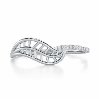 Pure Pleasure Silver Ring - White Gold - Image 4