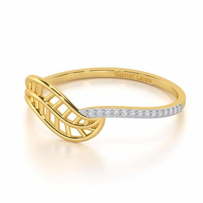 Pure Pleasure Silver Ring - Yellow Gold - Image 2