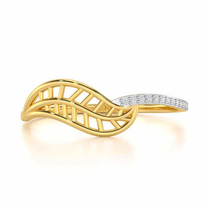 Pure Pleasure Silver Ring - Yellow Gold - Image 4