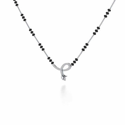 Pushap Silver Mangalsutra - White Gold - Image 2
